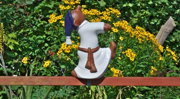 Schlafwandler auf einem Balkon
