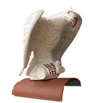dachschmuck-adler weiss
