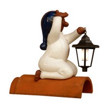 dachschmuck, dachsitzer mit laterne