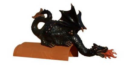 dachschmuck - drache feuerspeiend