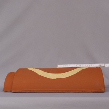 Firstziegel abkleben mit Kreppband