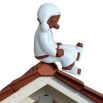 dachschmuck, firsthocker weiss