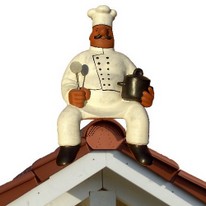 dachschmuck-koch sitzend
