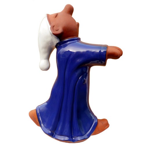 laufender Schlafwandler mit weisser Mütze