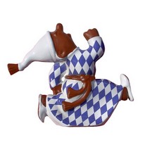dachsprinter mit bayerischer weissblauer glasur 