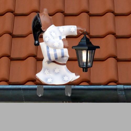 dachschmuck-rinnenfigur-schlafwandler-Simon mit laterne
