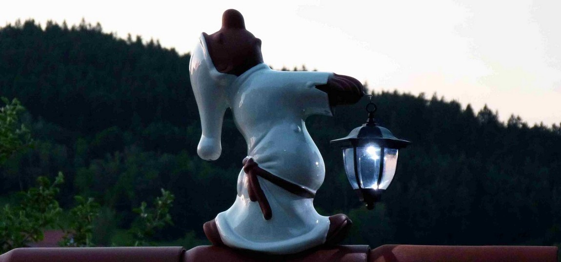 Schlafwandler Bernd weiss glasiert